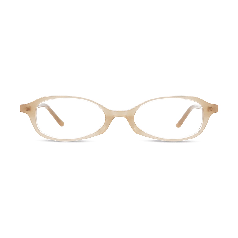 Handcrafted Slanted Geometric Oval Optical Acetate Frame MEEW152 Front View Handcrafted Slanted Geometric Oval Optical Acetate Frame MEEW152 Front View - White Label Eyewear Supplier