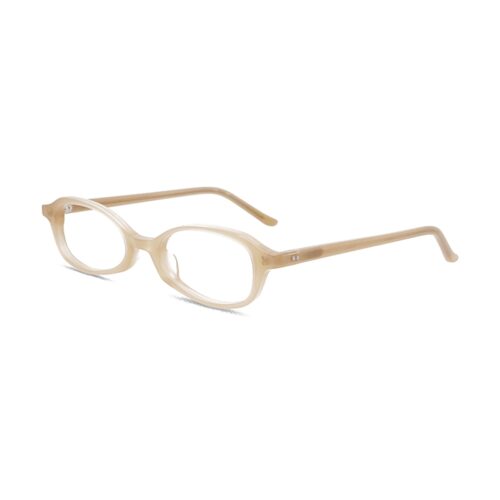Handcrafted Slanted Geometric Oval Optical Acetate Frame MEEW152 Side View - OEM/ODM Eyewear Factory