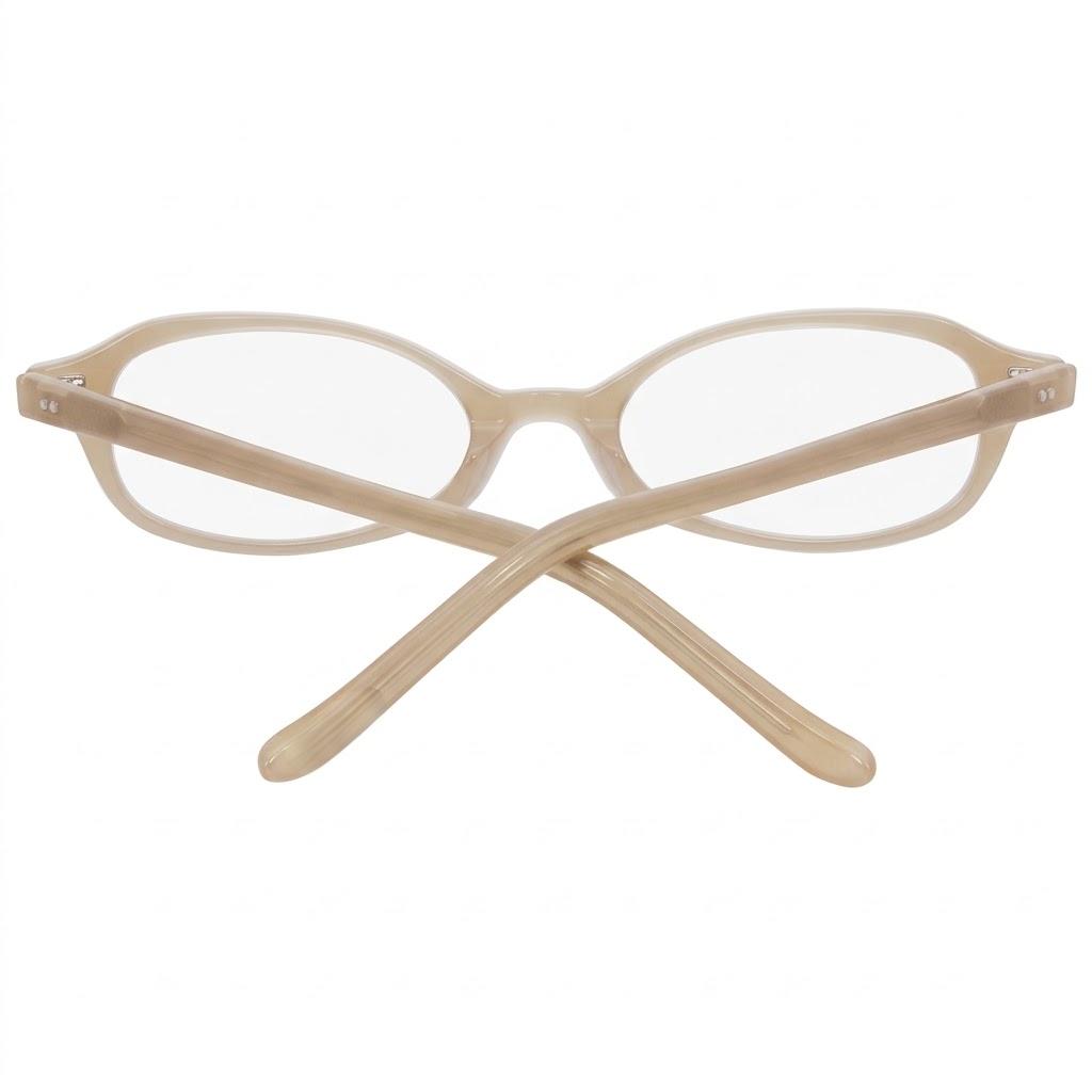 Handcrafted Slanted Geometric Oval Optical Acetate Frame MEEW152 Top View Handcrafted Slanted Geometric Oval Optical Acetate Frame MEEW152 Top View - White Label Eyewear Supplier