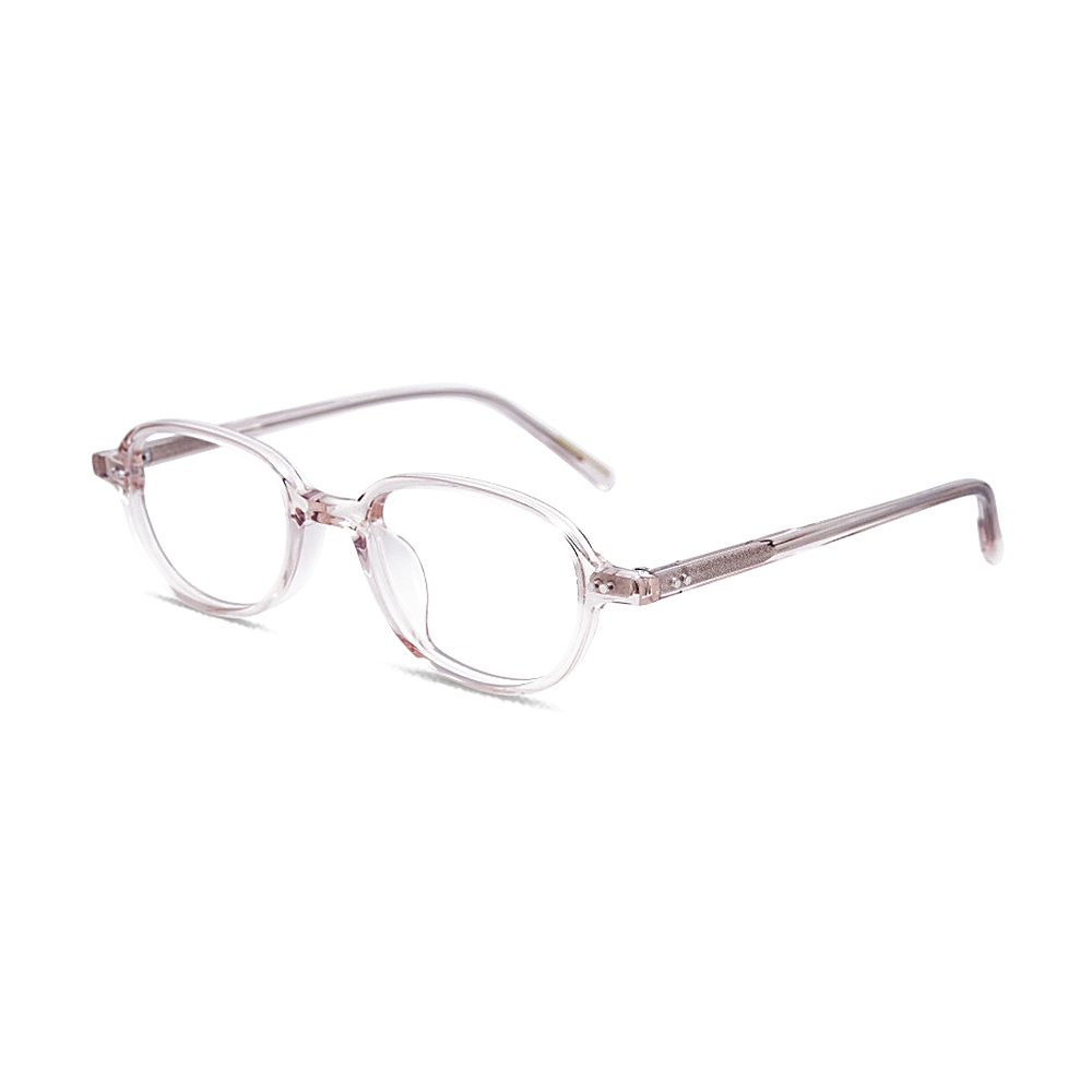 Korean Style Soft Square Translucent Pink Eyewear MEEW150 Side View Korean Style Soft Square Translucent Pink Eyewear MEEW150 Side View - White Label Eyewear Supplier