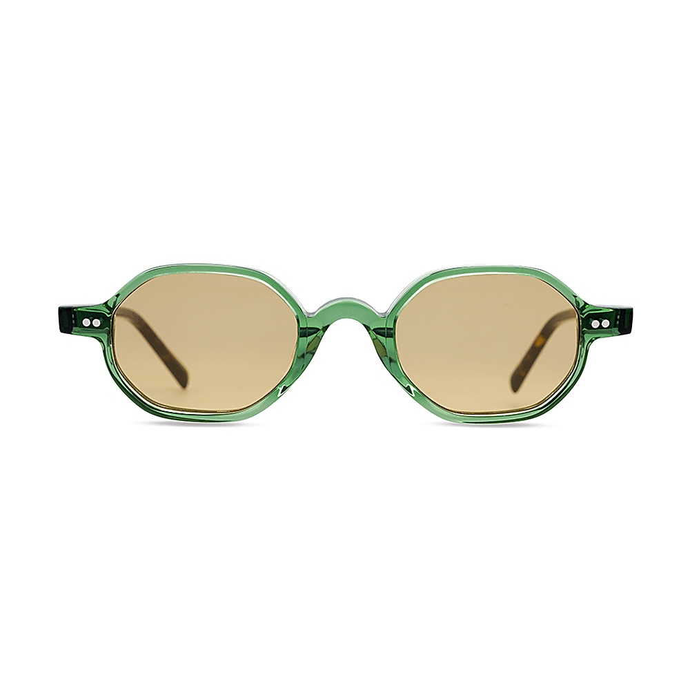Vintage Amber Avant Garde Micro Geometric Sunglasses MEEW147 Front View Vintage Amber Avant Garde Micro Geometric Sunglasses MEEW147 Front View - OEM/ODM Eyewear Factory