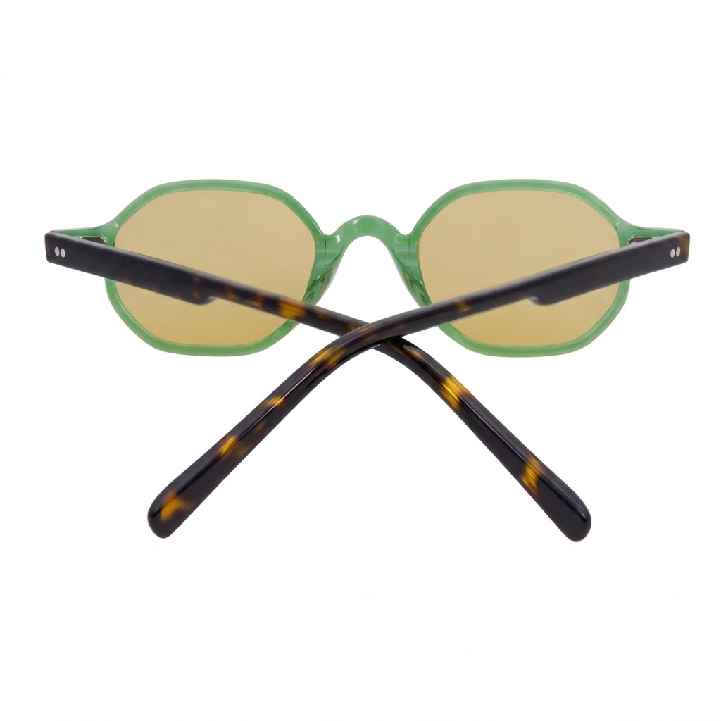 Vintage Amber Avant Garde Micro Geometric Sunglasses MEEW147 Top View Vintage Amber Avant Garde Micro Geometric Sunglasses MEEW147 Top View - OEM/ODM Eyewear Factory